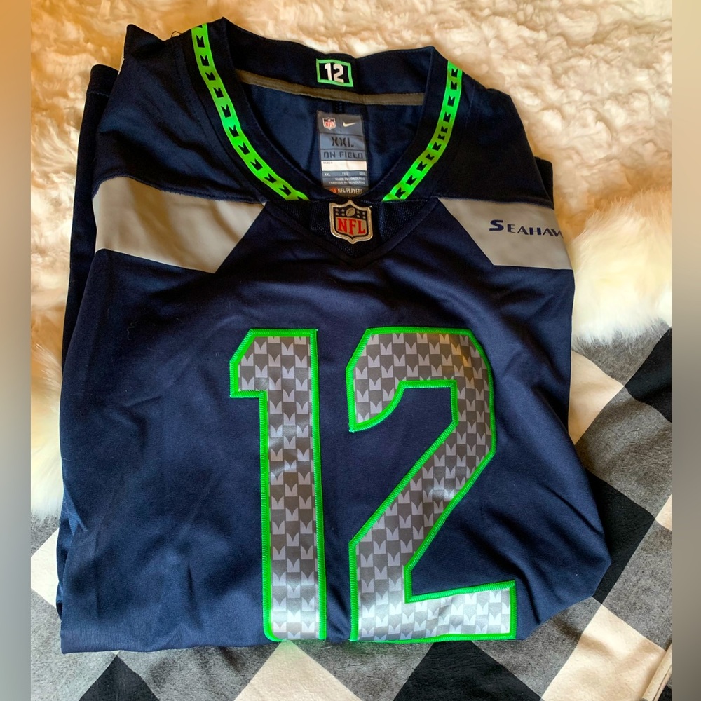 Men’s Seahawks #12 Jersey
